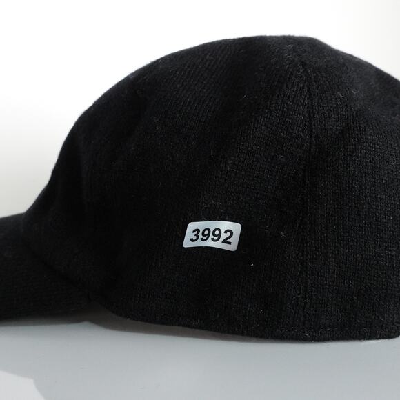 NWOT Quince Unisex Mongolian Cashmere Baseball Cap in Black Size M/L Sherpa - Picture 5 of 8